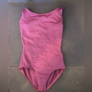 Girls wine leotard